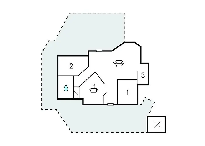 2 Bedroom Stunning In Hébergement de vacances Knebel